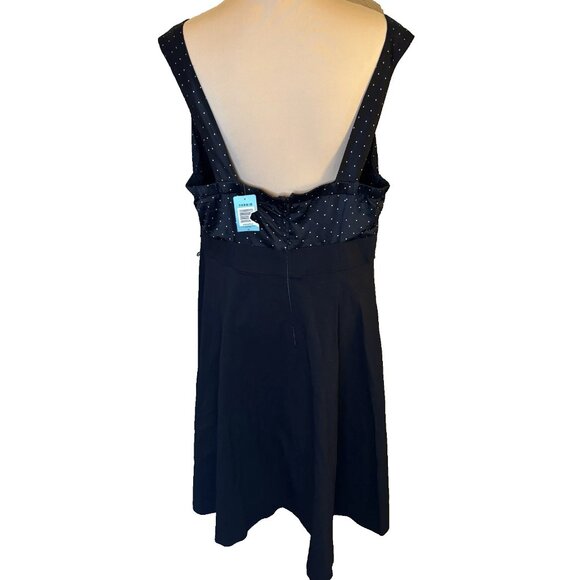 NWT Torrid Sleeveless Swing Dress Size 18 Polka Dot, White/Black, Retro 50s #238 - Picture 3 of 8